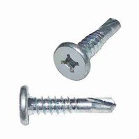 PCKTEK1234 #12 X 3/4" Pancake Head, Phillips, Self-Drilling Screw, Zinc